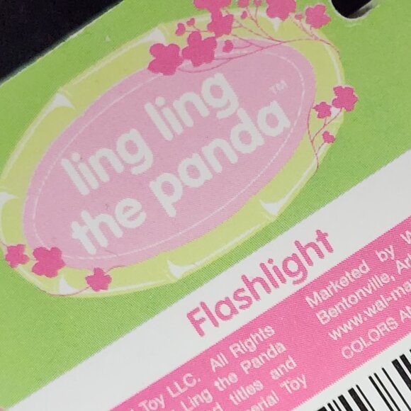 Imperial Toys LLC Pink Black White Ling Ling Panda Mini Battery Flashlight 2pk - Picture 7 of 16
